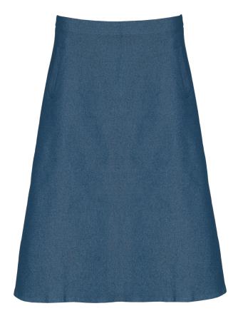 ilMona petrol denim skirt